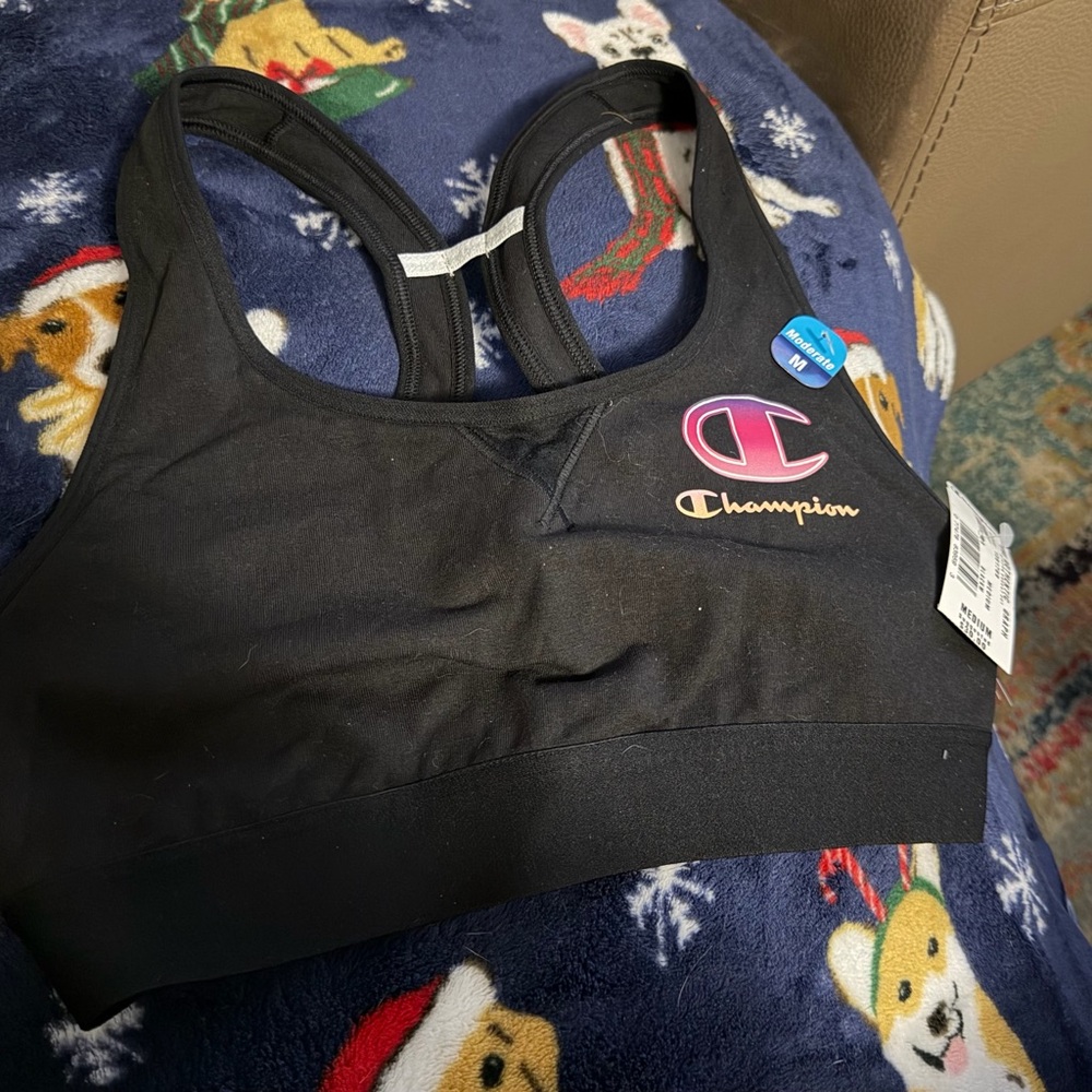 Champion Sports Bra, moderate support, black
